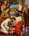 Jesus washes